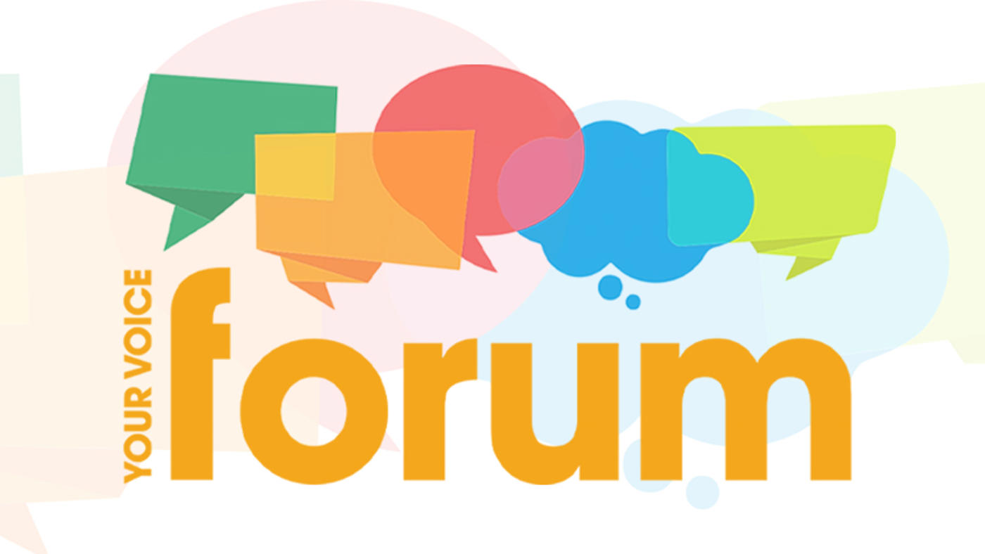 Your Voice Forum Meetings logo graphic