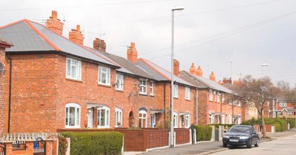a row of terraced properties on fraser road in north manchester