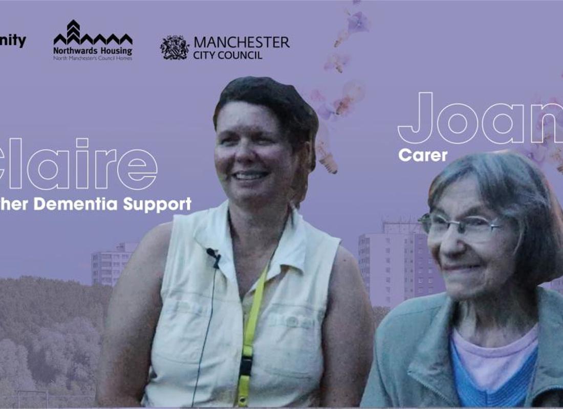 Claire From Together Dementia Support And Joan One Of The Carers The Charity Helps